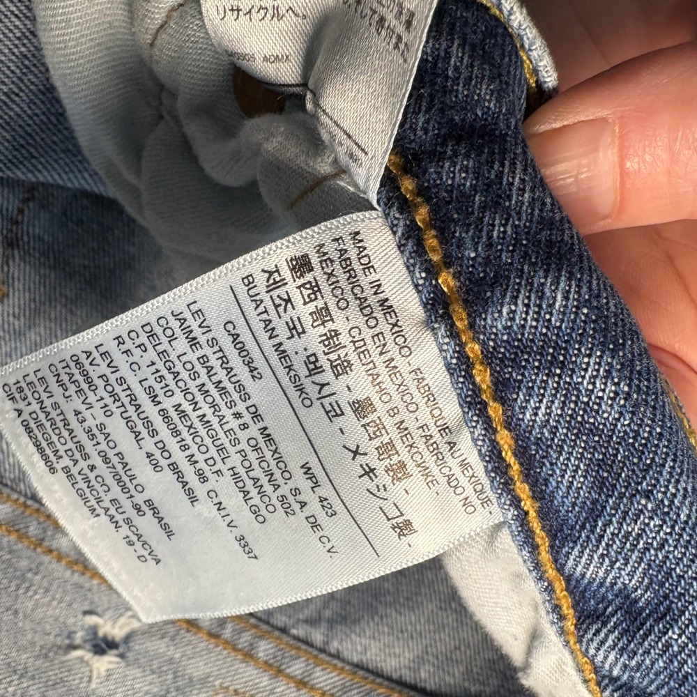 Levi's 501 XX Original Mens Jeans 40x30 Medium Wash Blue Button Fly Denim READ - Picture 6 of 12